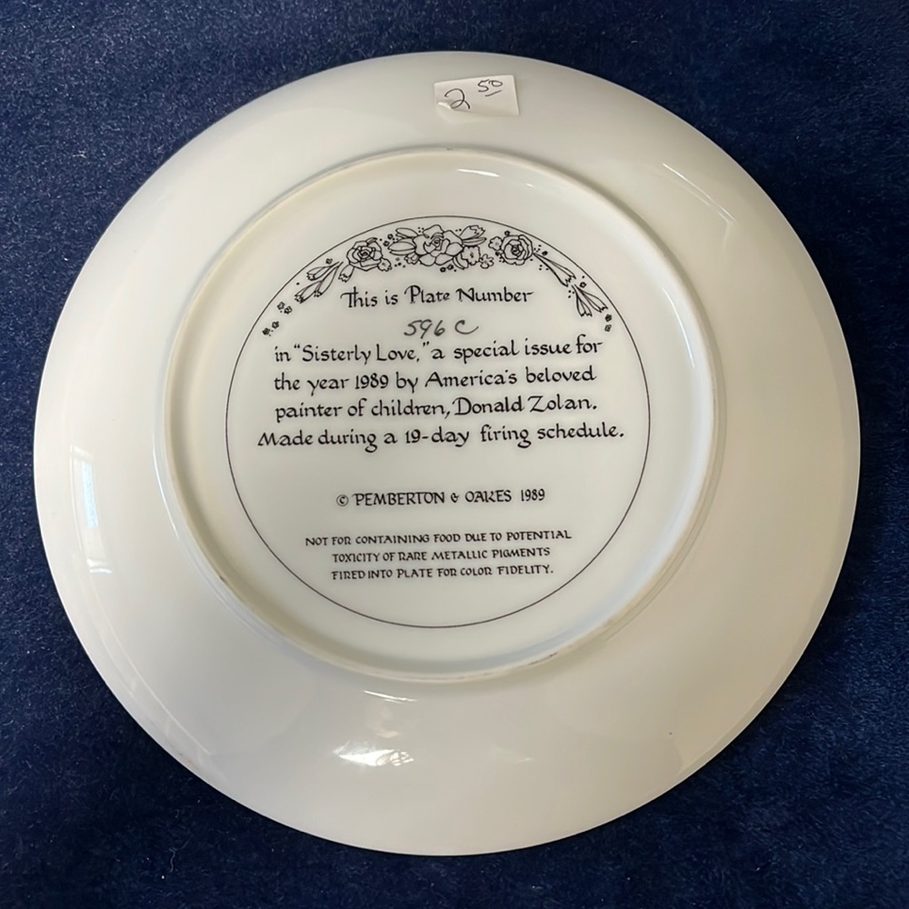Donald Zolan VTG Plate - Picture 3 of 3